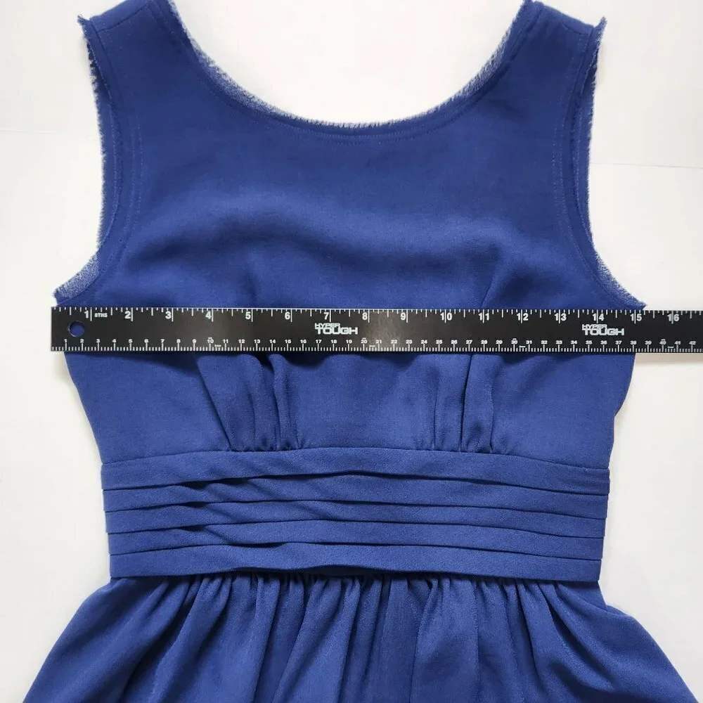 BCBGMaxAzria‎ Rhea Sleeveless Peplum Sheath Dress 0 Blue Depth Party Event